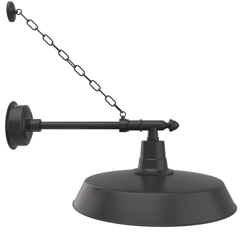 Luminaire de grange d’extérieur à del Haleigh, H 11 po x l 22 po x P 32 po