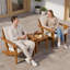 Table basse Verana (partie 2 de 2) - Collection extérieure en bois d'acacia avec protection UV et matériaux résistants aux intempéries