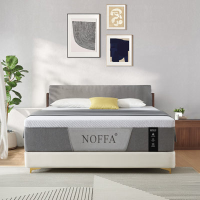Grand matelas en mousse à mémoire de forme de 12 pouces avec coussins ergonomiques Wave