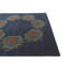 Tapis carré bleu marine Parris