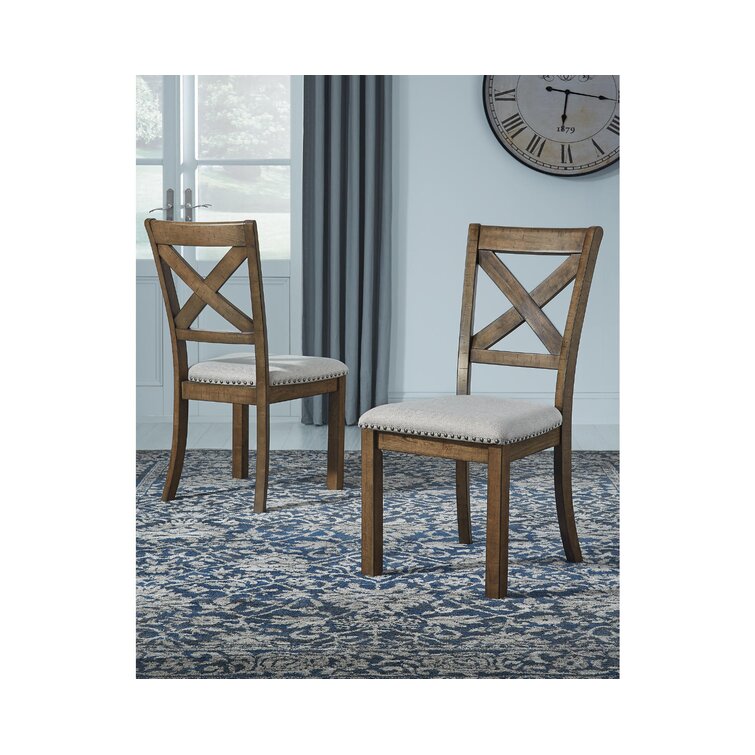 Hannalise Cross Back Side Chair in Nutmeg