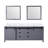 Dark Grey Double Bath Vanity 84 in. W x 22 in. D, Carrara Marble Countertop and 34 in. Mirrors