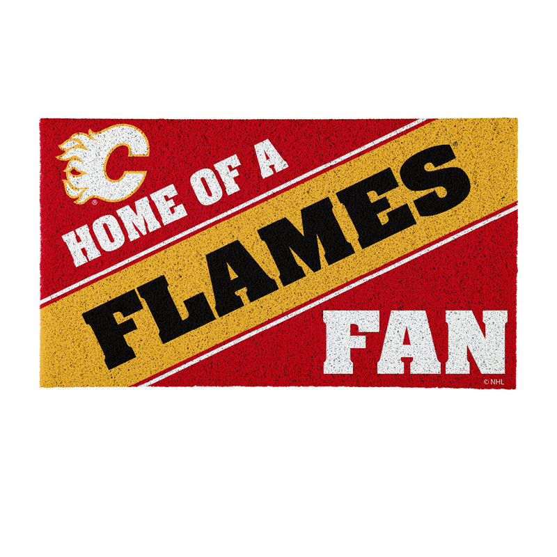 Calgary Flames, PVC mat COULEUR, maison d'un ventilateur