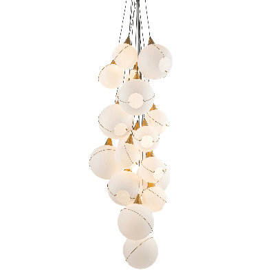 Lustre opale 18 lumières Celina