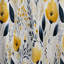 Motif floral jaune bohémien - panneaux de rideaux floraux-95458713
