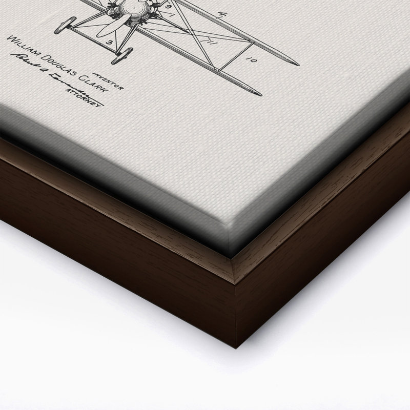 Plan de transport no 2, Canvas, 08"H x 10"W, Brown Framed