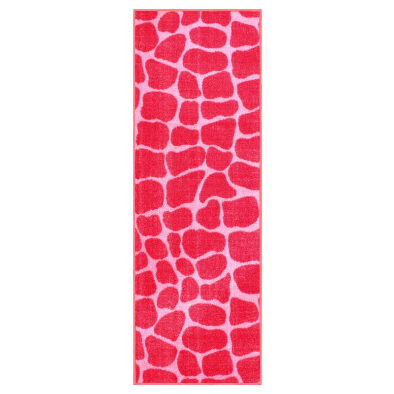 Tapis crocodile rose Furnish My Place, Tapis de couloir 2 pi x 8 pi