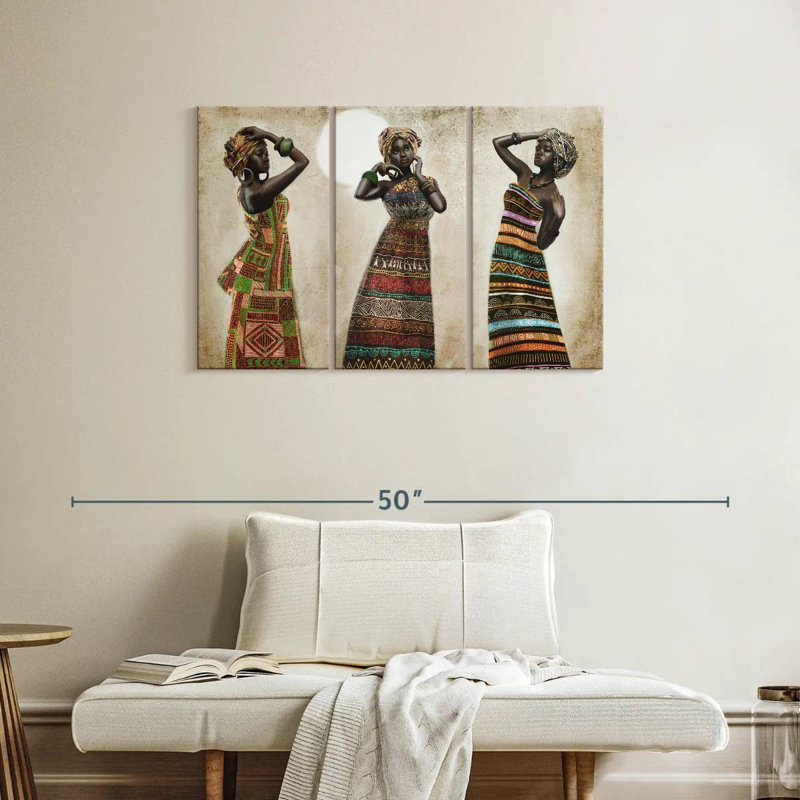Élégance africaine Leisha, H 24 po x l 38 po