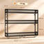 Wine Bottle & Glass Rack Black