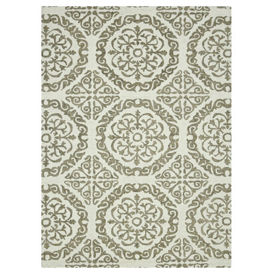 Hand Tufted Wool Geometric Indoor Rug