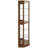 Lights, Mirrored, Adjustable 6 Shelf Cabinet, Walnut Exhibitionstand Curio Cabinet In Walnut, Exhibit-1682208150