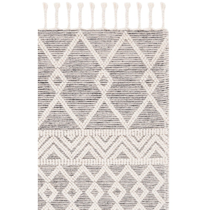Natura Flat Weave Wool Geometric Rug, Rectangle 8' x 10'