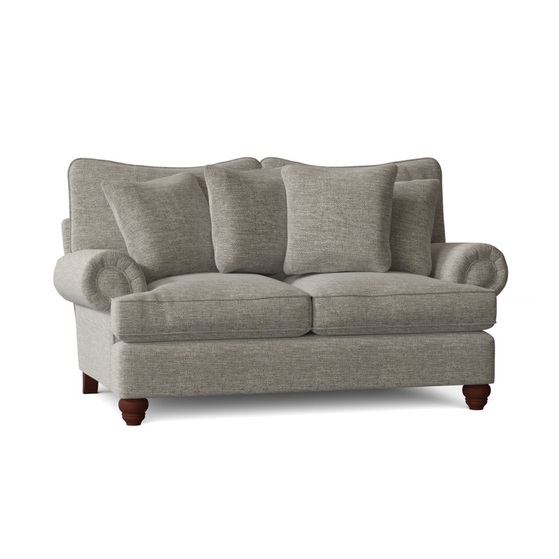 Causeuse à accoudoirs roulés avec coussins réversibles 74 po Kamali, Townhouse 41 - gris, Oui, Manhattan