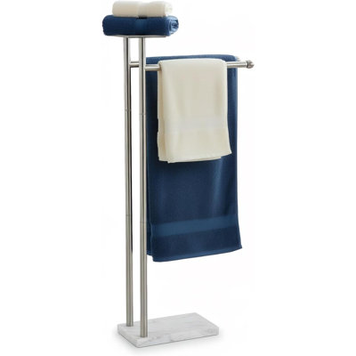 Support à serviettes pour salle de bain, support à serviettes à 2 niveaux pour serviettes de bain jusqu'à 68 po