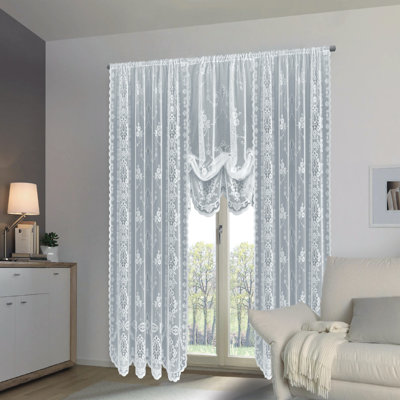 Panneau de rideau simple diaphane avec passe-tringle Luxurious Madallion