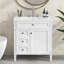 Meuble-lavabo de salle de bain moderne avec lavabo supérieur et 2 tiroirs