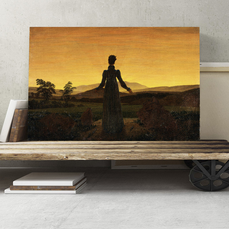 Friedrich Caspar David - Wrapped Canvas Painting, 40cm H x 60cm W