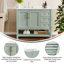 Ensemble de meuble-lavabo simple 36 po avec lavabo, armoire, tablette de rangement ouverte et tiroirs de rangement Caniya-1045739433-1045739435-1030700855