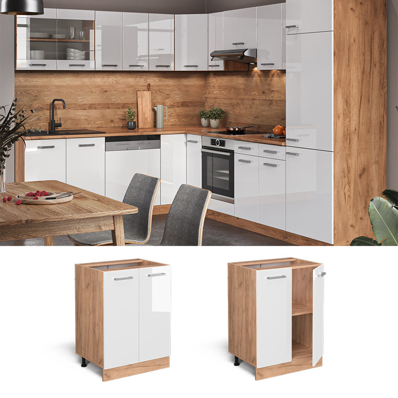 Kalisz Module 228 + front white HGL (54), White/Brown