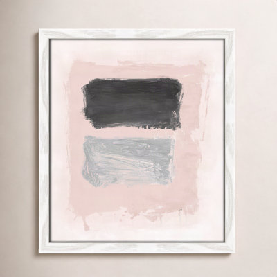 Pink, Black and Silver Shimmer I Print