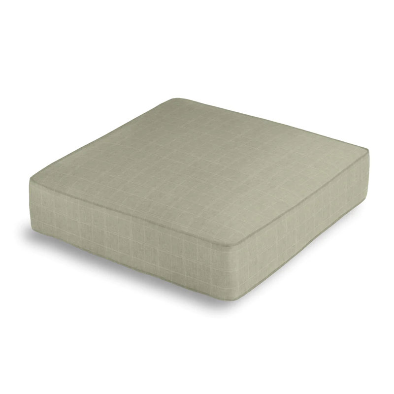 Moray Square Pillow Cover & Insert, Dove