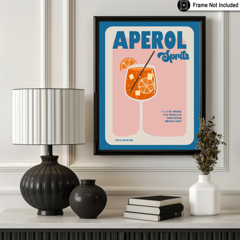 Recette Aperol, Unframed, Poster, 12"H x 16"W