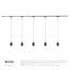 Eloa 81-in Gold dimmable LED Trilo Ceiling Kit-541180477
