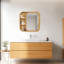 Armoire à miroir murale en bois avec tablettes de rangement, miroir à pharmacie pour salle de bain, salon, vestibule