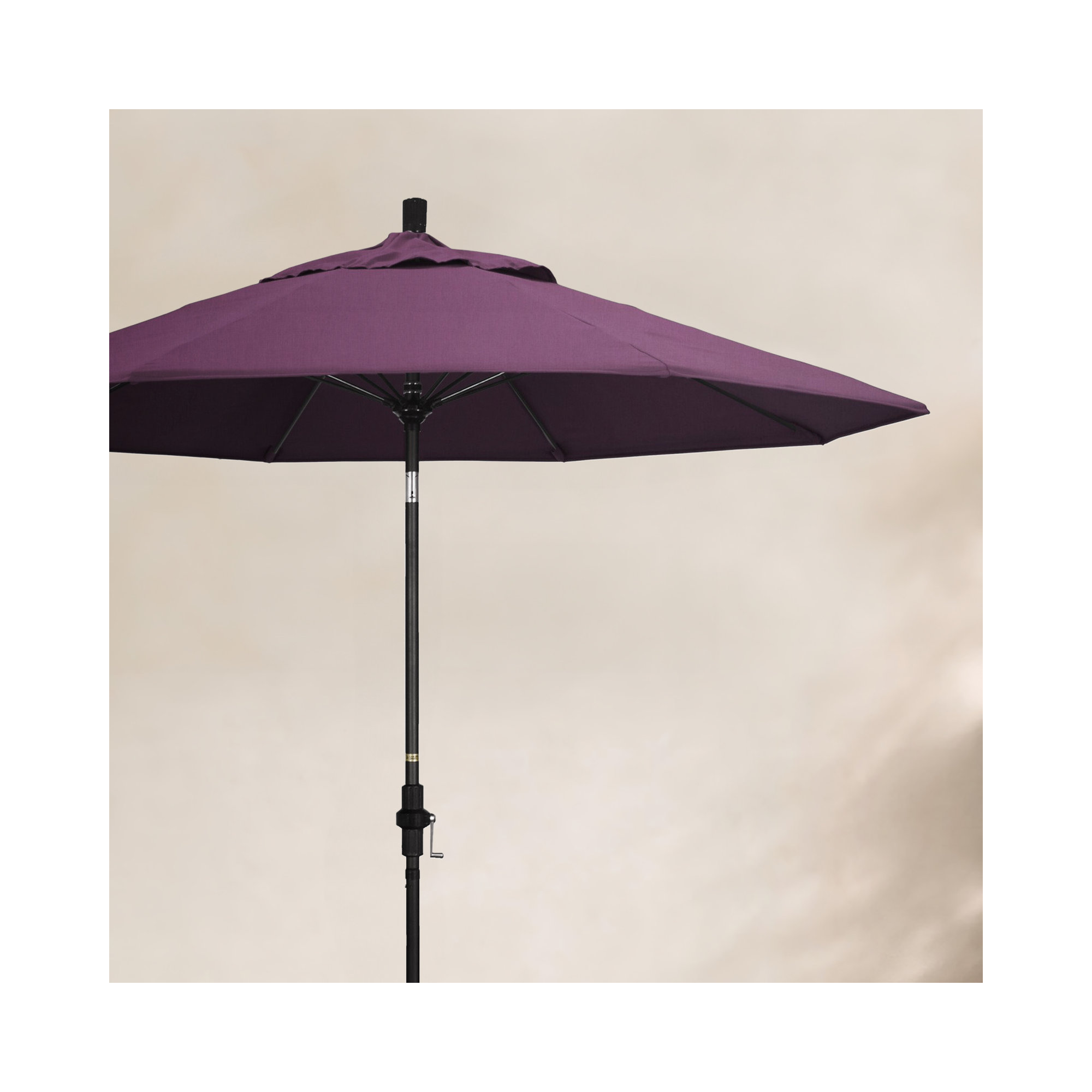 Roverta 9' Market Sunbrella® Umbrella, Canvas Iris Sunbrella® Canvas, Brown