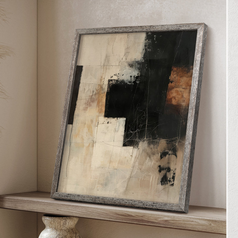 Reproduction encadrée ABSTRACT Series CECXLV - bois massif, H 11 po x l 9 po