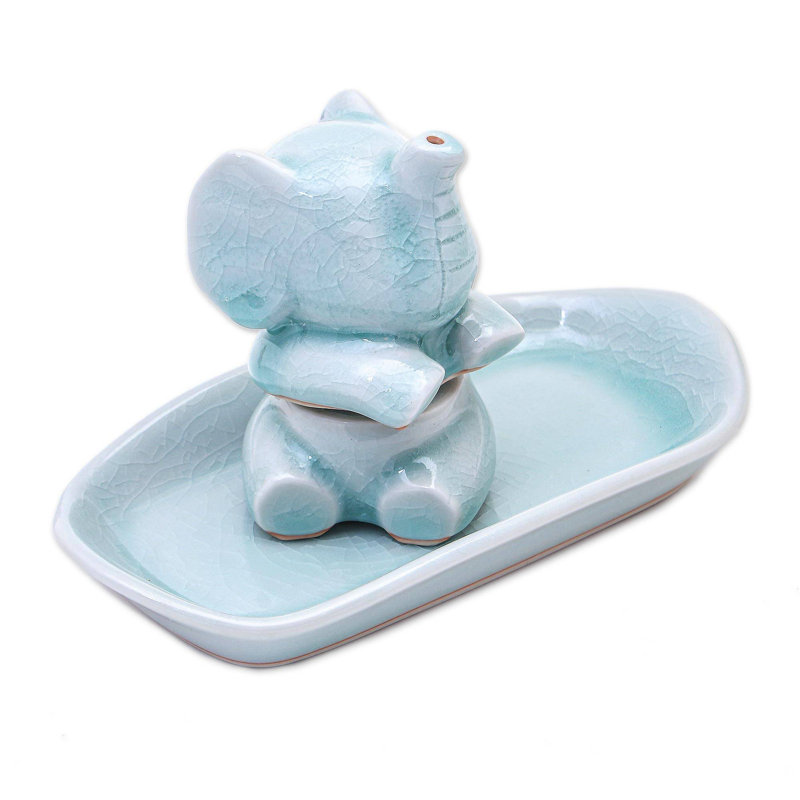 Dakota Fields Magic Elephant In Blue And Salt And Pepper Set, Aqua