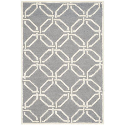 Geometric Wool Hand Woven Area Rug