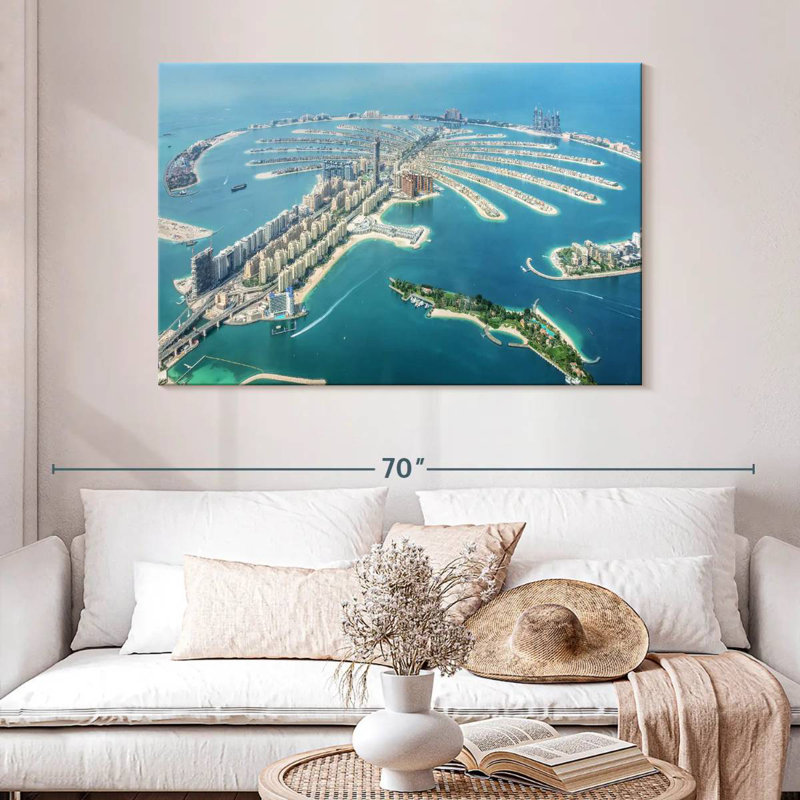 Nicci Palm Jumeirah d'en haut, H 32 po x l 48 po