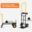 2-in-1 Heavy Duty Convertible Hand Truck,All-in-One Convertible Hand Truck, Moving Dolly with 4 Non-Marking Wheels for Warehouse, Industrial & Home Use