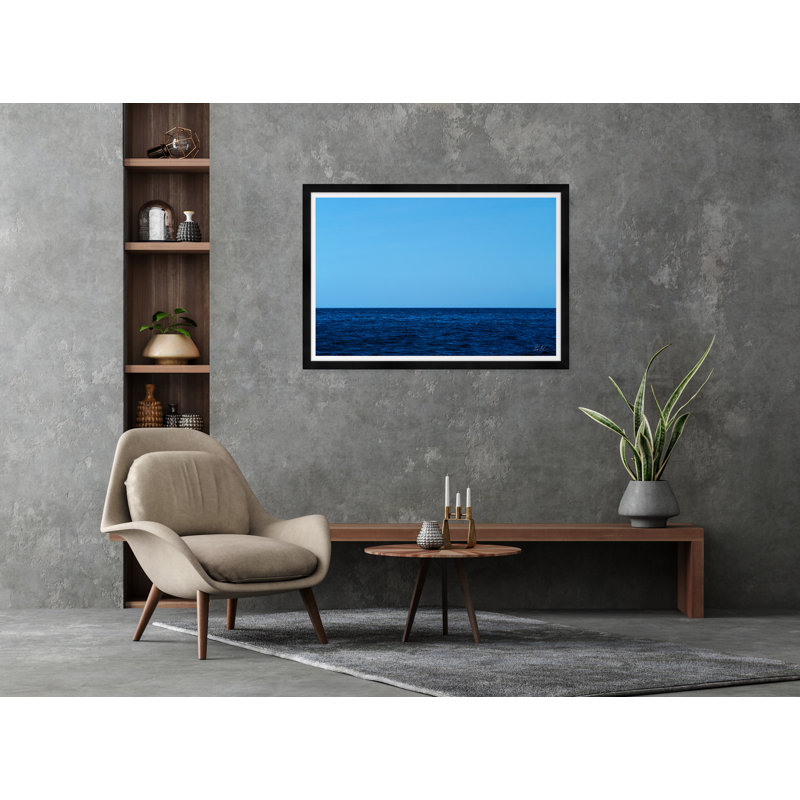 Two Shades of Blue on The Horizon Framed Photographic Print