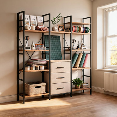 141.5 cm H x 119.9 cm W Book Display Bookcase