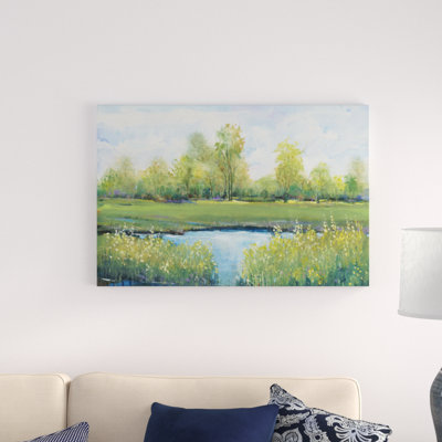 «Tranquil Park II», peinture sur toile