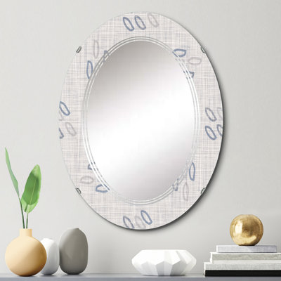 Miroir mural rétro à motif floral rétro I
