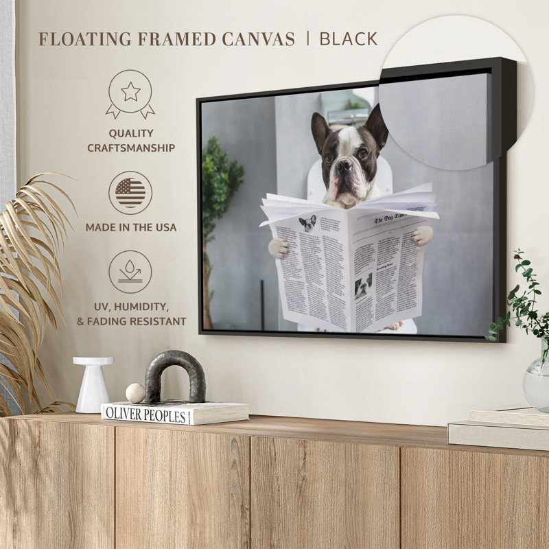Reproduction d'art sur toile Khendal Bulldog, H 9 po x l 13 po