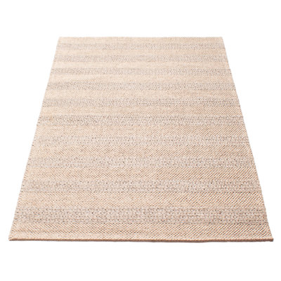 Tapis unique brun clair de 4 pi 10 po x 7 pi 5 po Sienna