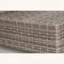 Repose-pieds d'extérieur avec coussin entièrement assemblé