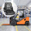 Siège de chariot élévateur universel pliable de remplacement, siège à suspension Fulll
