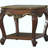 Honey oak side table with base