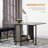Mobile Folding Table Folding Kitchen Table Extendable Dining Table With 6 Wheels And Storage Rack