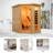 DUTHSS 1-2 Person Infrared Sauna with Single Recliner,220V 2300W Indoor Dry Wooden sauna Room with 8 Heating Panels, Oxygen Bar,Panoramic Tempered Glass