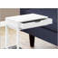 Table d'appoint en forme de C avec tiroir de rangement pour le salon et la chambre à coucher, idéale pour les collations et les essentiels-376045980-376045979