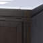 Meuble-lavabo simple en bois et quartz l 42 po Maurice
