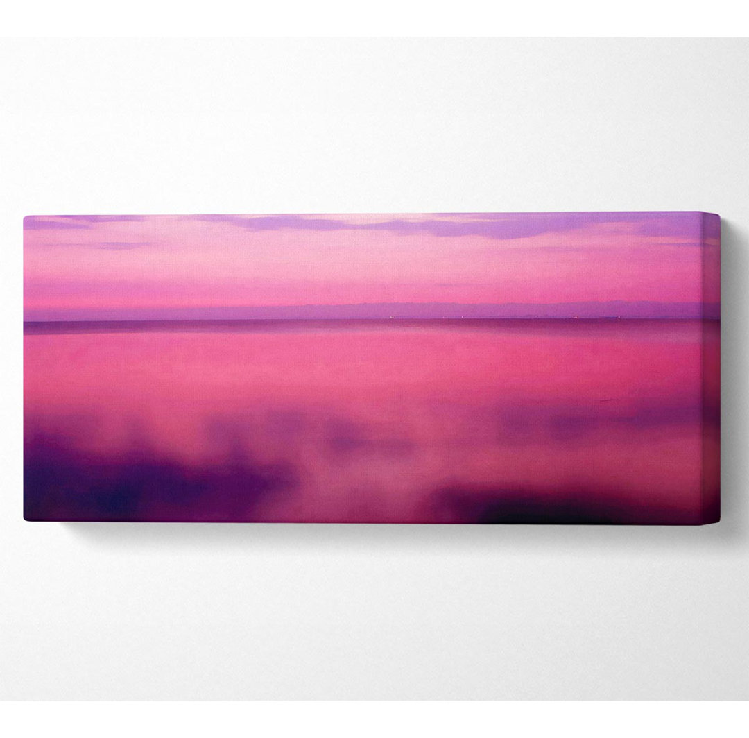 Pink Calm Panoramaleinwand