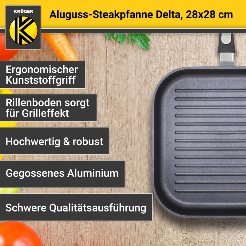 28 Cm Maleah Non-Stick Grill Pan