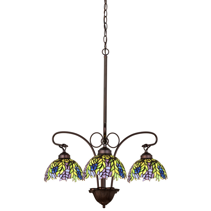 Lustre classique/traditionnel ombré 3 lumières Diane